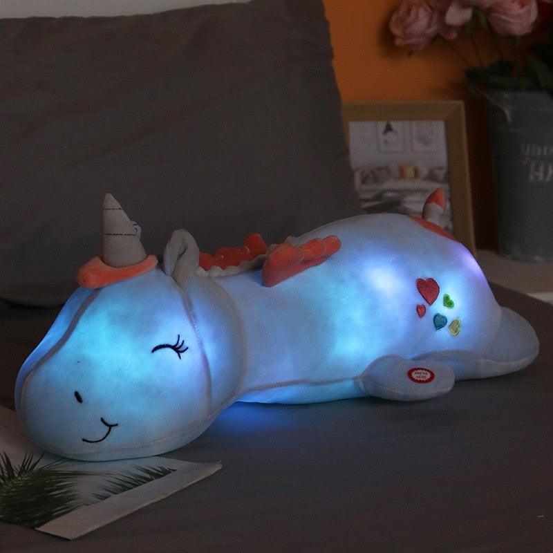 Illuminated Unicorn Plush Toy | Soft and Cuddly Friend | Rainbow LED Lights | Perfect Gift for Kids