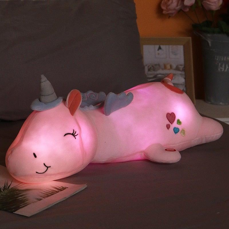 Illuminated Unicorn Plush Toy | Soft and Cuddly Friend | Rainbow LED Lights | Perfect Gift for Kids