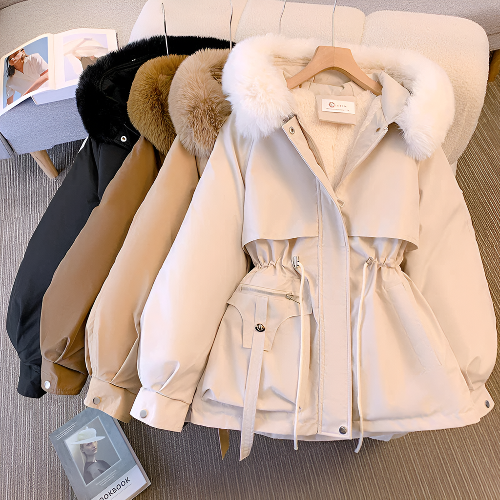 Women's Long Hooded Winter Jacket | Warm