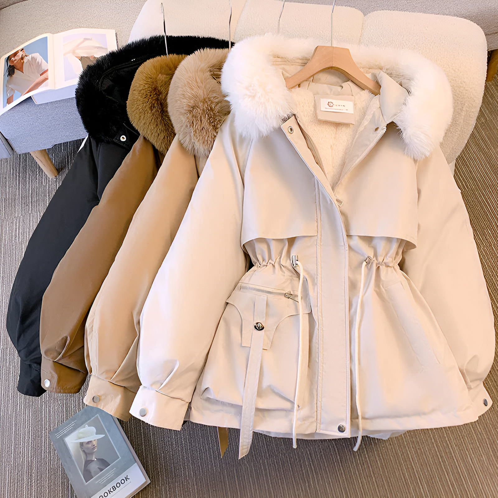Women's Long Hooded Winter Jacket | Warm