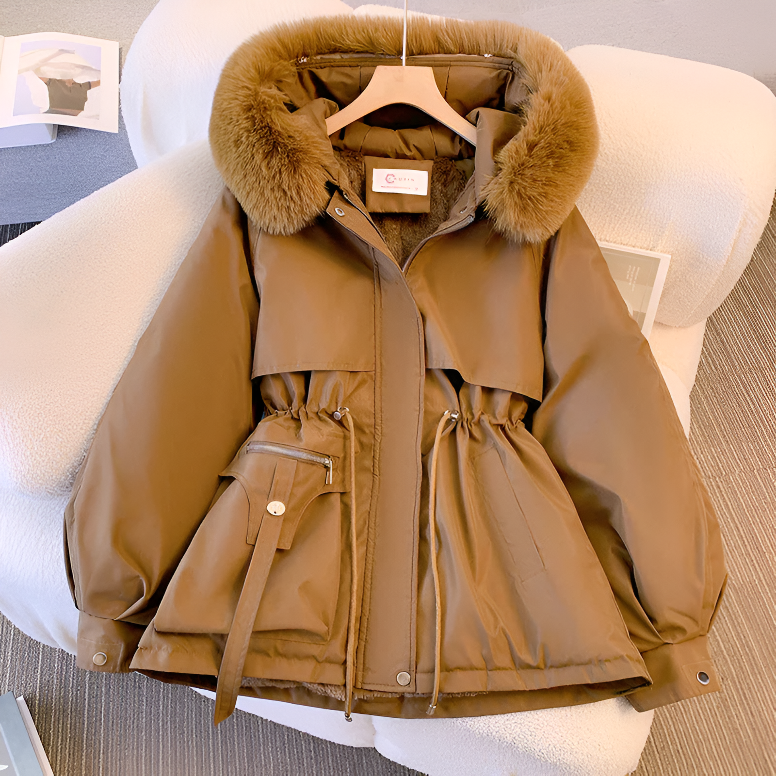 Women's Long Hooded Winter Jacket | Warm