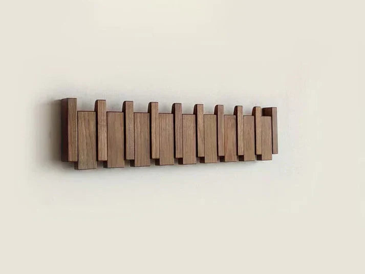 Elegant Wooden Piano Coat Rack