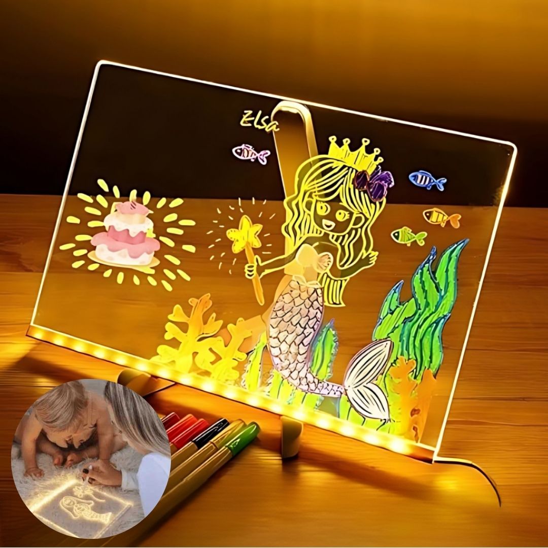 Kids' LED Writing and Drawing Board
