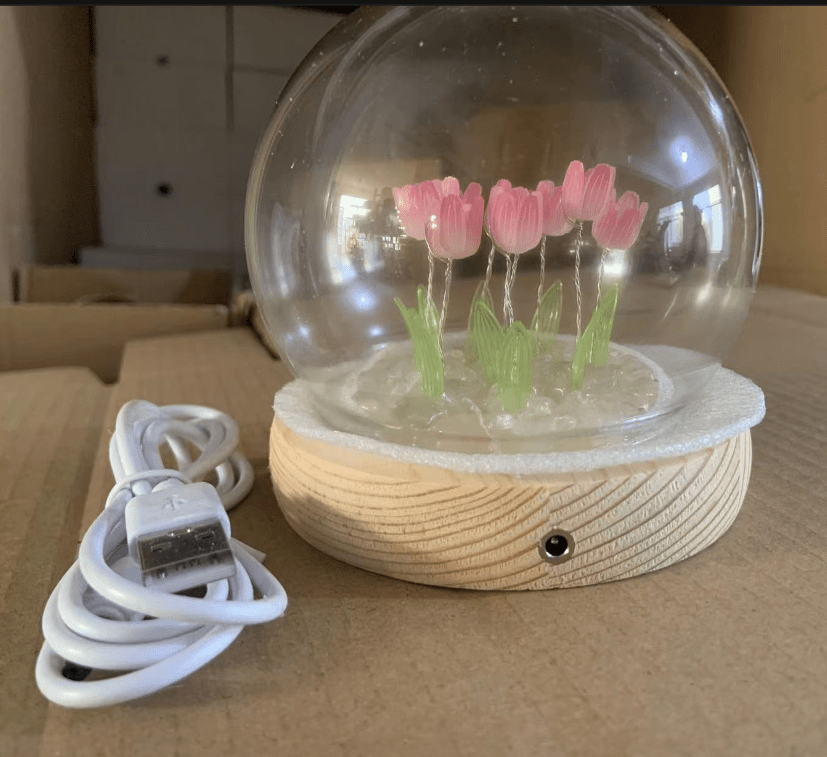 Cozy Tulip Night Light for Children's Rooms and Bedrooms