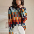 Women’s Checked Sweater | Long
