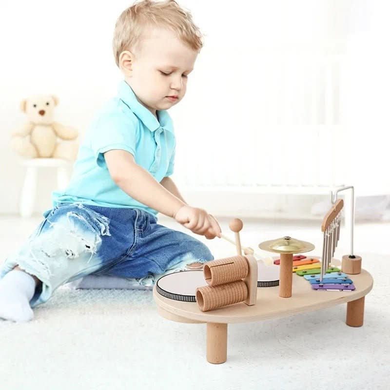 Creative Musical Wooden Toy Set for Babies 12 Months and Older