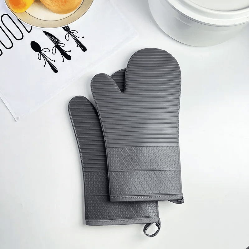 Heat-Resistant Non-Slip Silicone Oven Gloves for Ultimate Protection