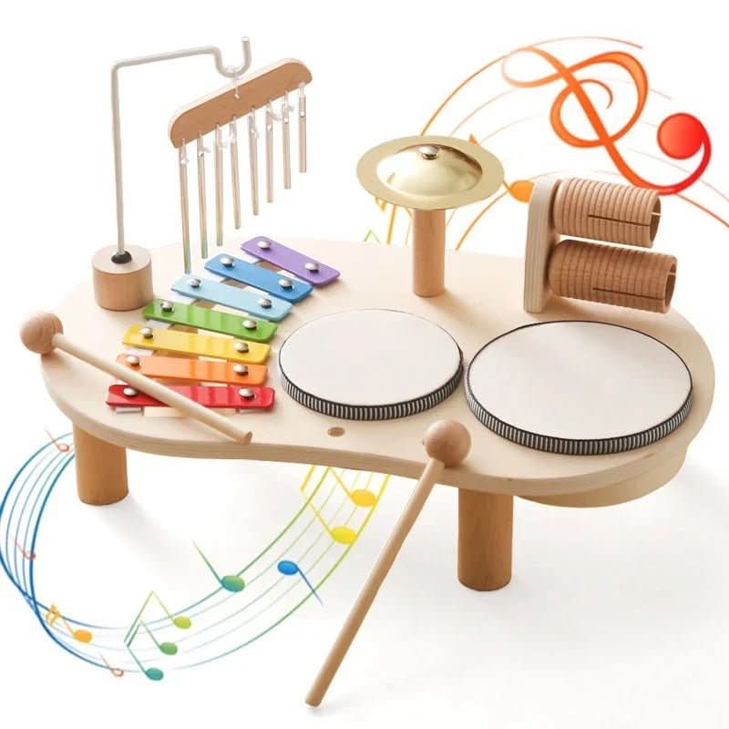 Creative Musical Wooden Toy Set for Babies 12 Months and Older