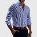 Men's Striped Long Sleeve Shirt | Casual