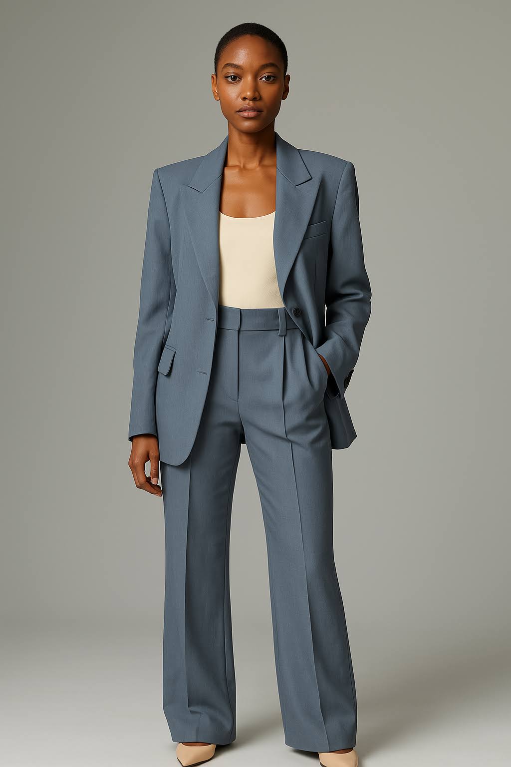 Women’s Two-Piece Business Casual Suit | Blazer and Trousers