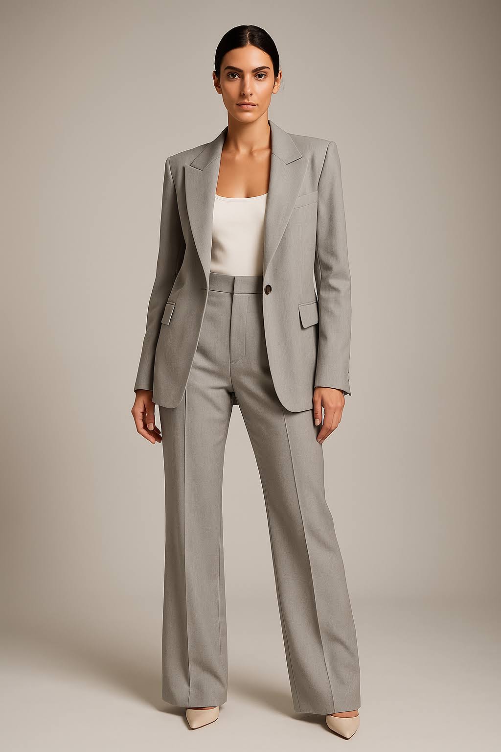 Women’s Two-Piece Business Casual Suit | Blazer and Trousers