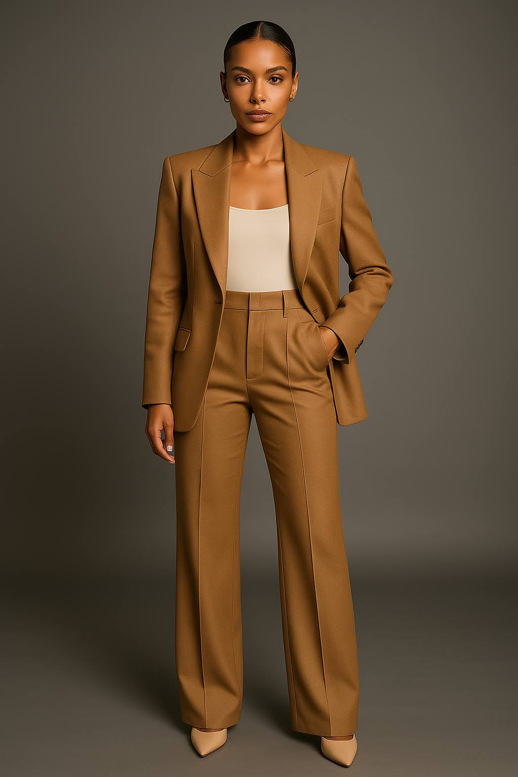 Women’s Two-Piece Business Casual Suit | Blazer and Trousers