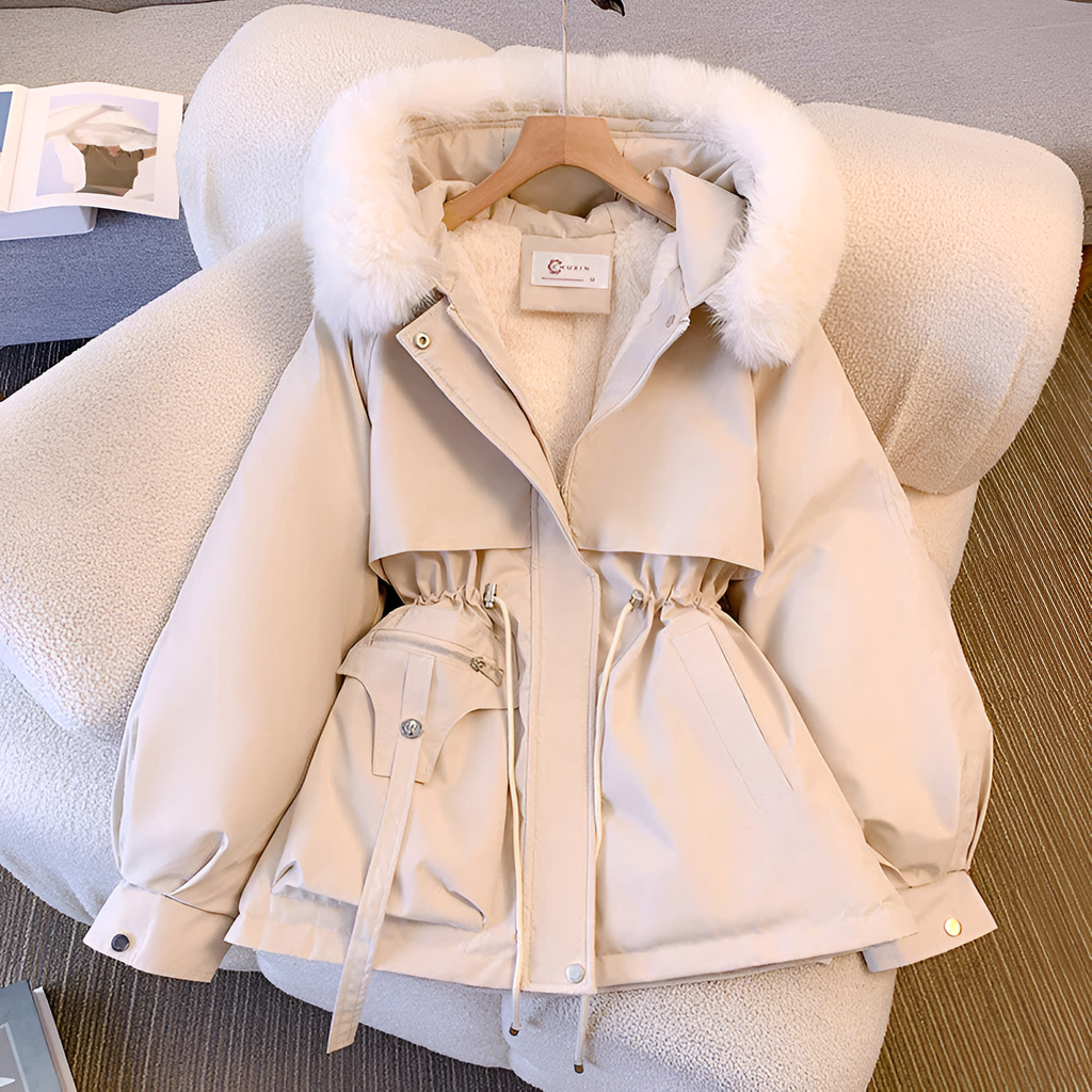 Women's Long Hooded Winter Jacket | Warm
