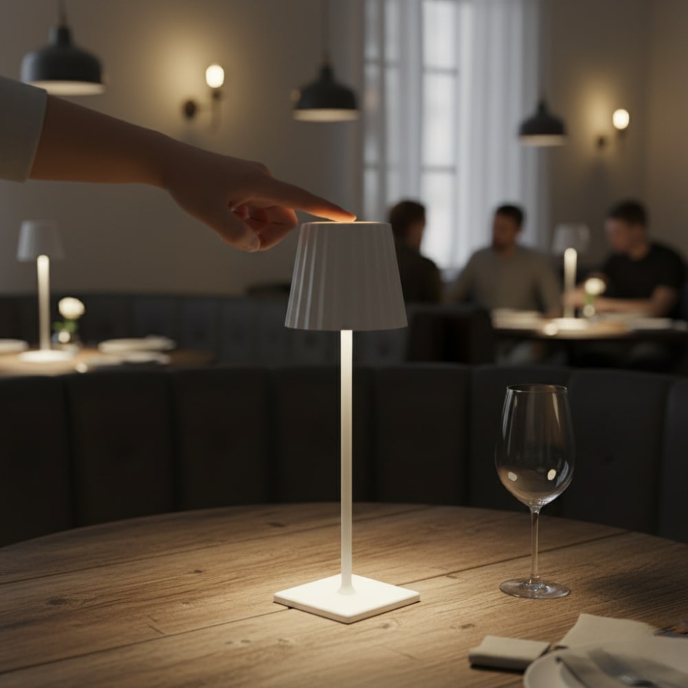 Modern Wireless Table Lamp | Battery-Powered Light for Living Room