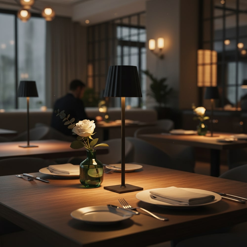 Modern Wireless Table Lamp | Battery-Powered Light for Living Room