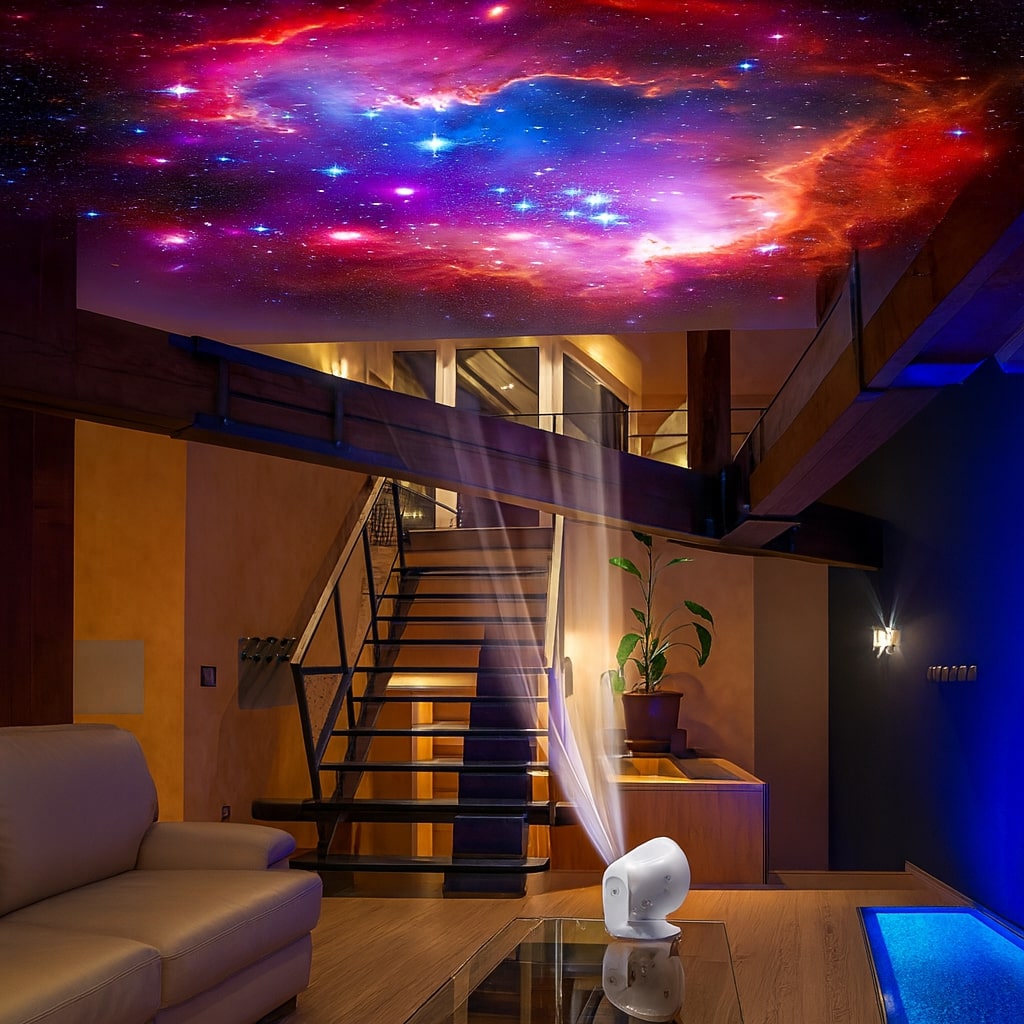 Starry Sky Light Projector | Calming Star Projection Device for Home