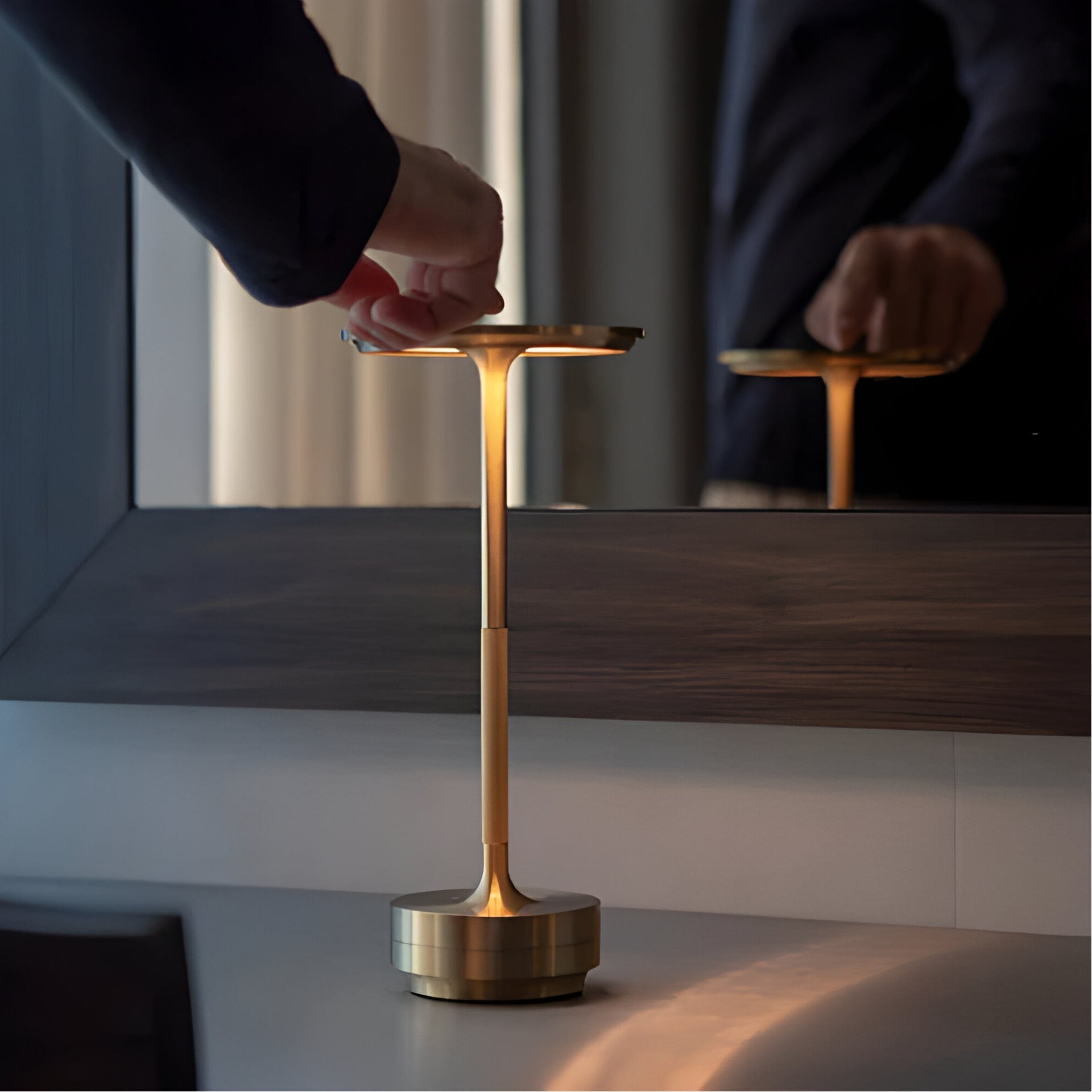 Rechargeable Wireless Table Lamp for Living Room | Multi-Functional Desk Light