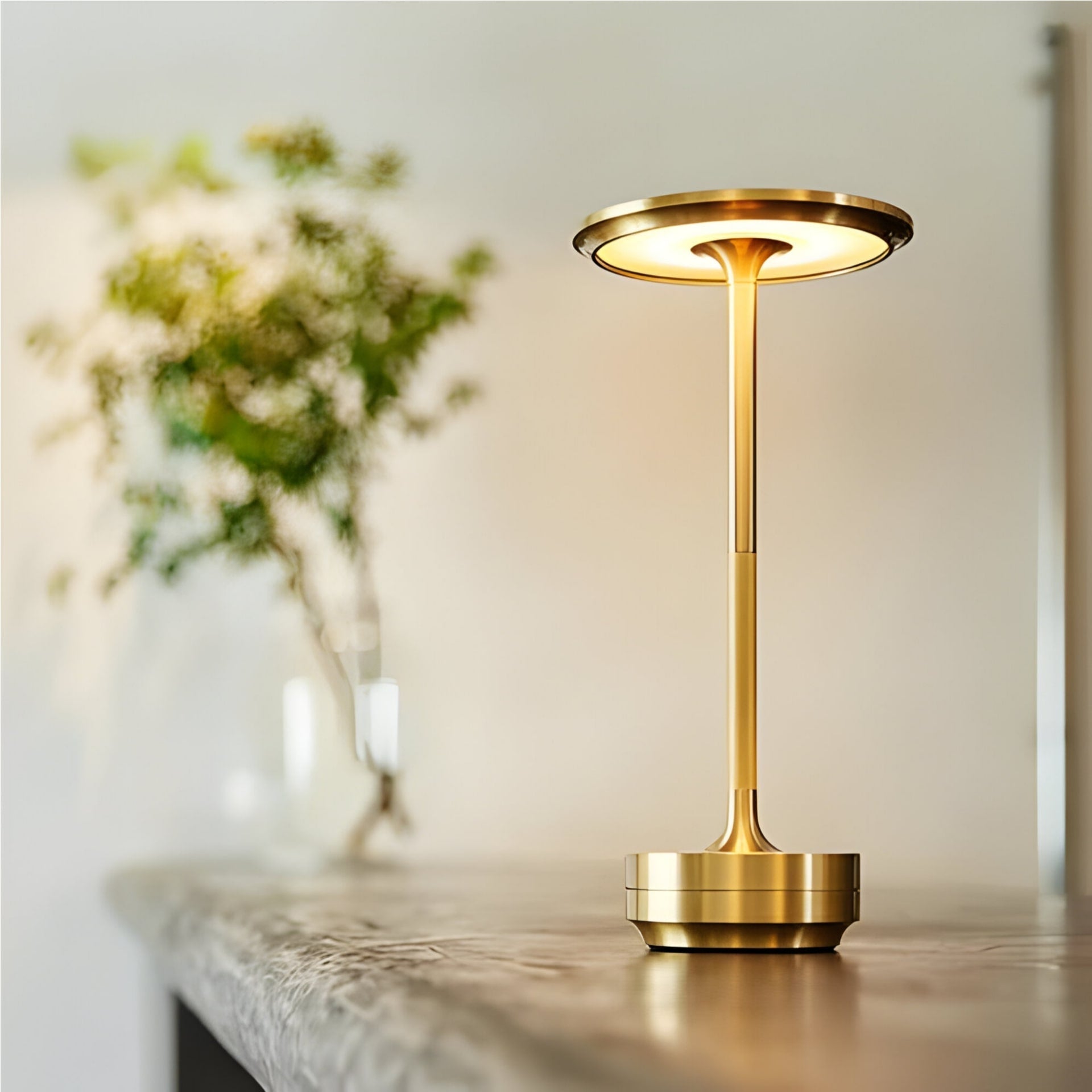 Rechargeable Wireless Table Lamp for Living Room | Multi-Functional Desk Light