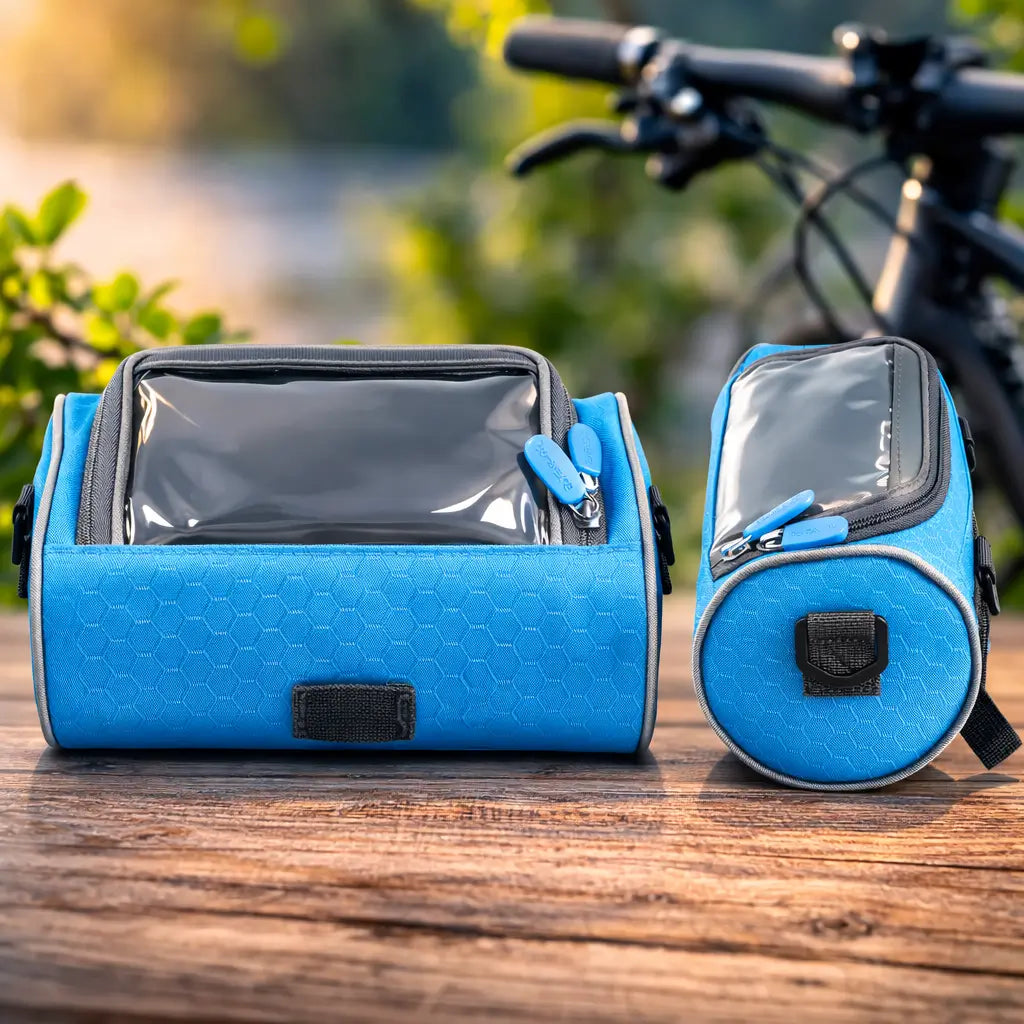Waterproof Bicycle Handlebar Bag with Touchscreen Access