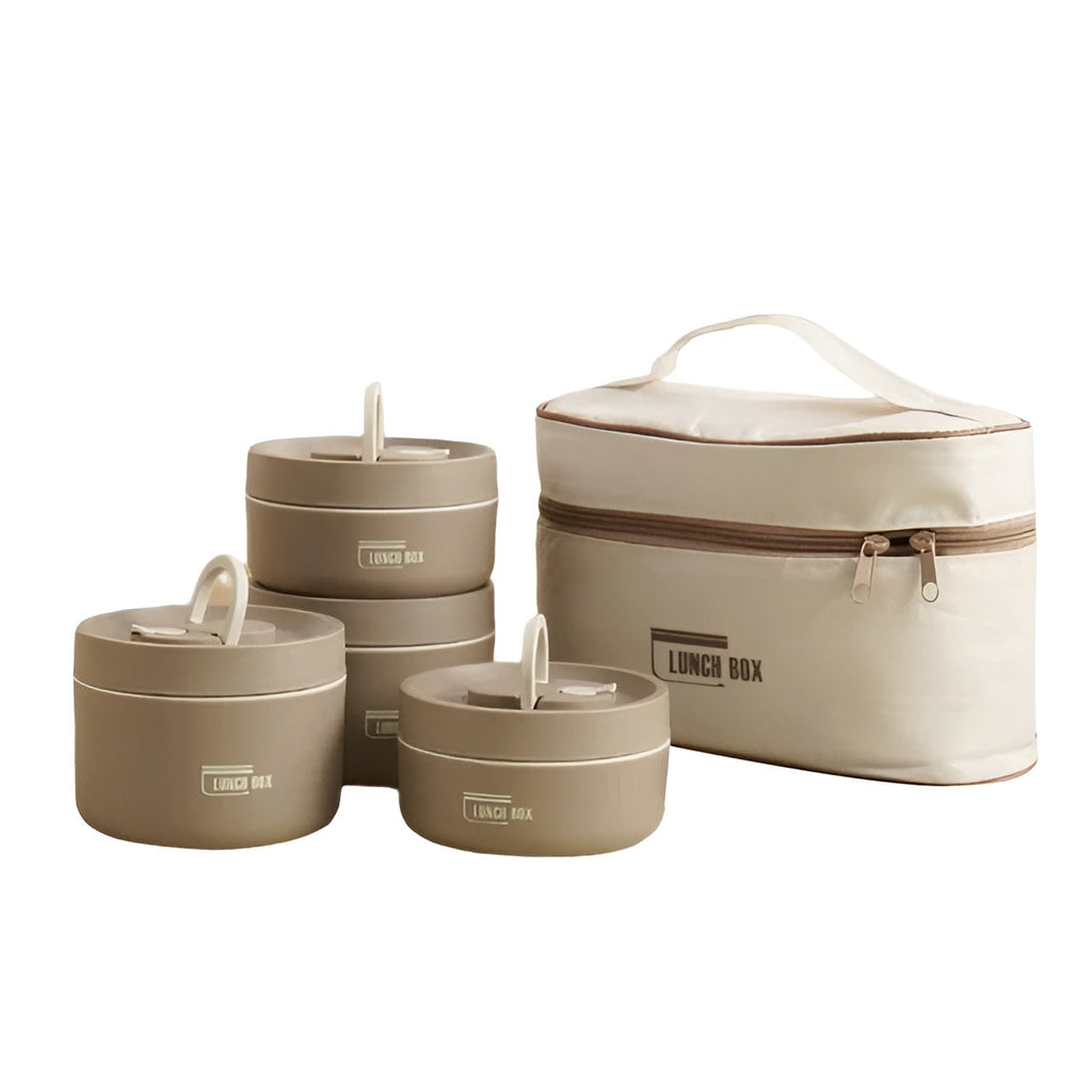 Insulated Lunch Box with Multiple Compartments & Leak-Proof Design | Includes Carry Bag