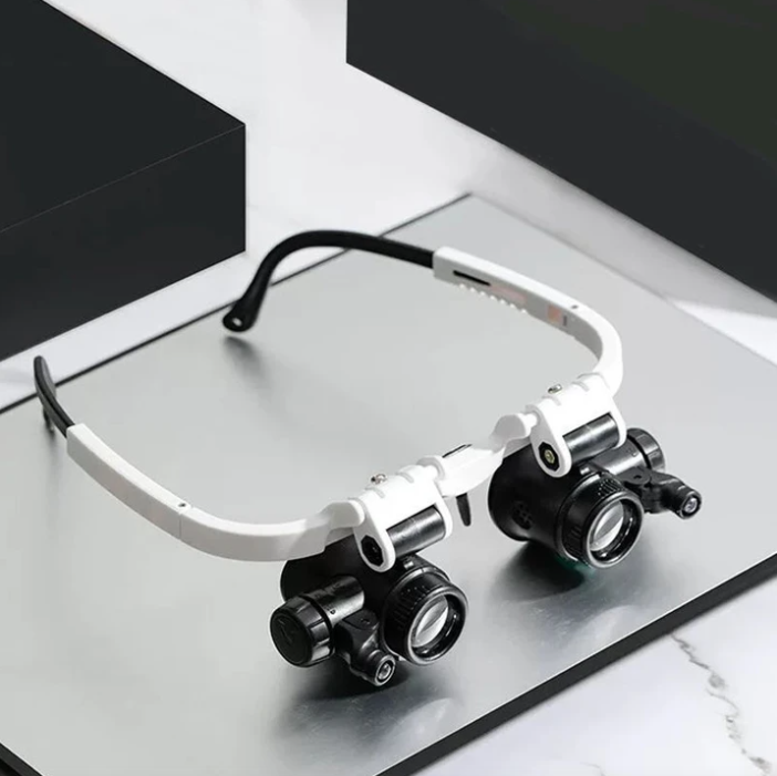 Illuminated Magnifying Glasses with 8x, 15x, and 23x Magnification