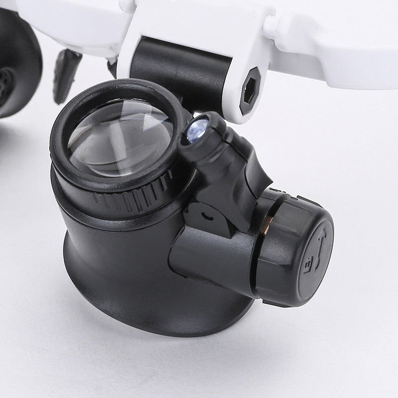 Illuminated Magnifying Glasses with 8x, 15x, and 23x Magnification