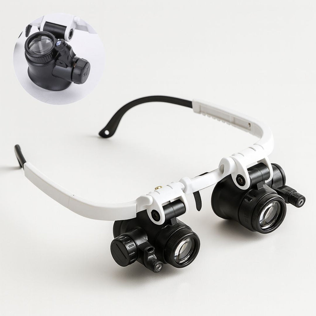 Illuminated Magnifying Glasses with 8x, 15x, and 23x Magnification