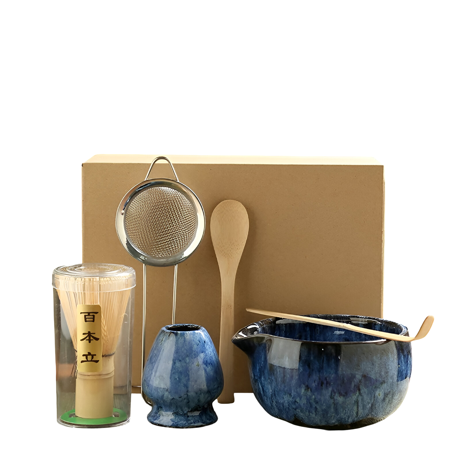 Authentic Matcha Tea Set – 6-Piece Accessory Collection for Traditional Preparation | High-Quality Materials