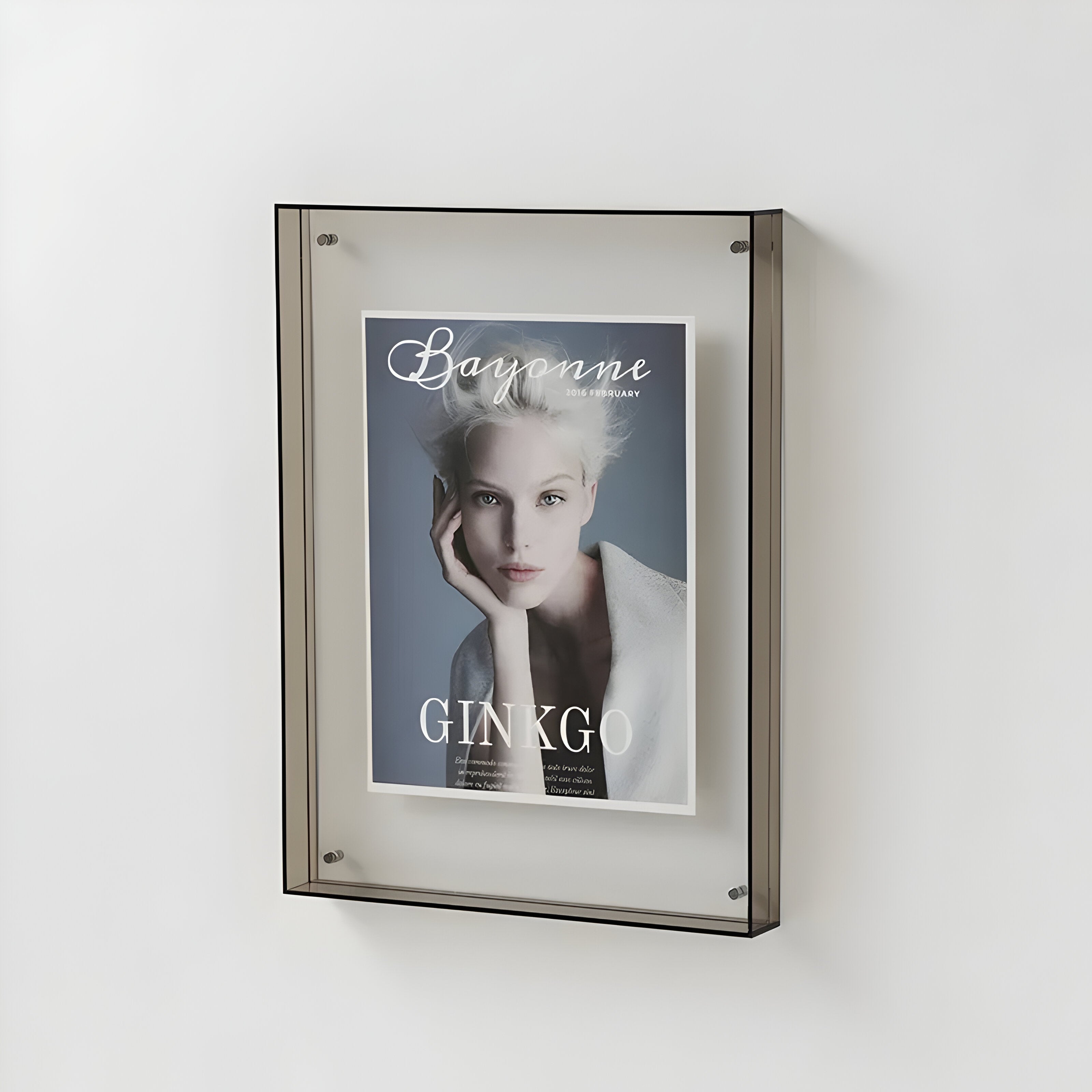 Contemporary Acrylic Photo Frame – Available in Clear and Colored Styles for Image Protection