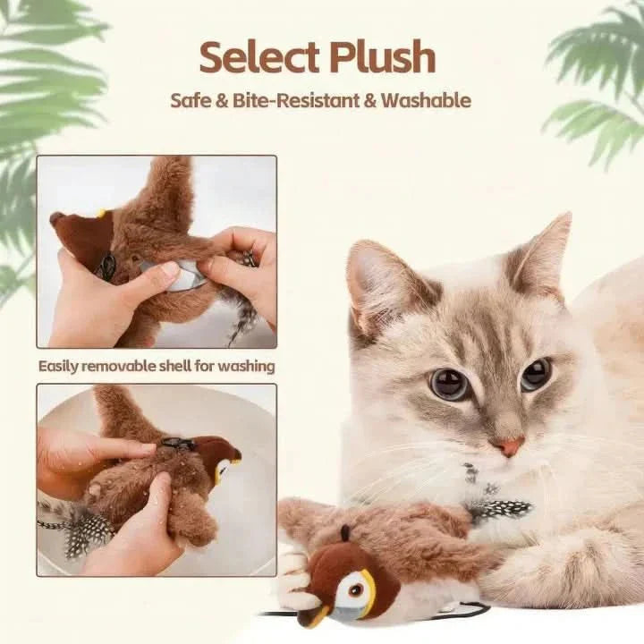 Engaging Plush Toy for Energetic Cats