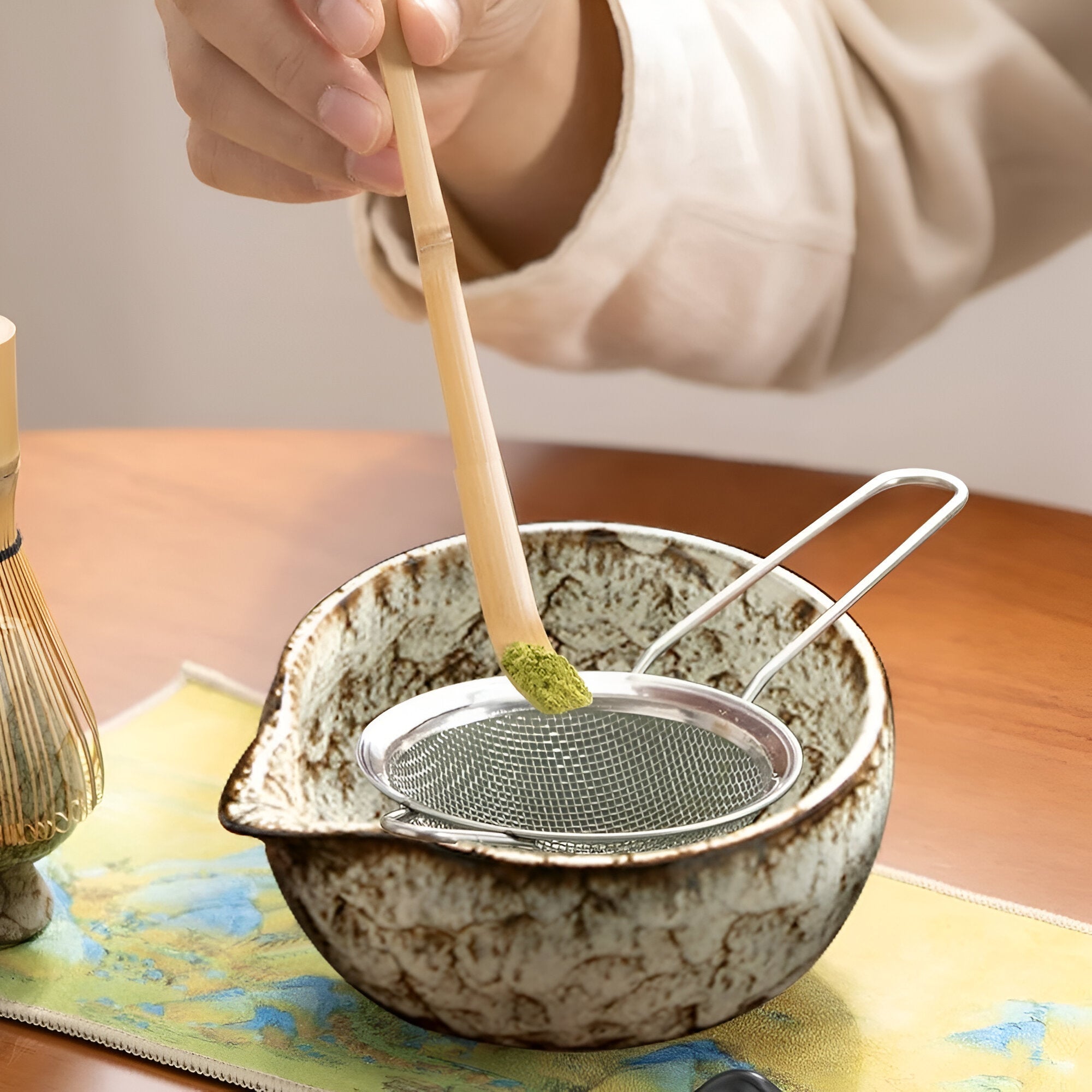 Authentic Matcha Tea Set – 6-Piece Accessory Collection for Traditional Preparation | High-Quality Materials