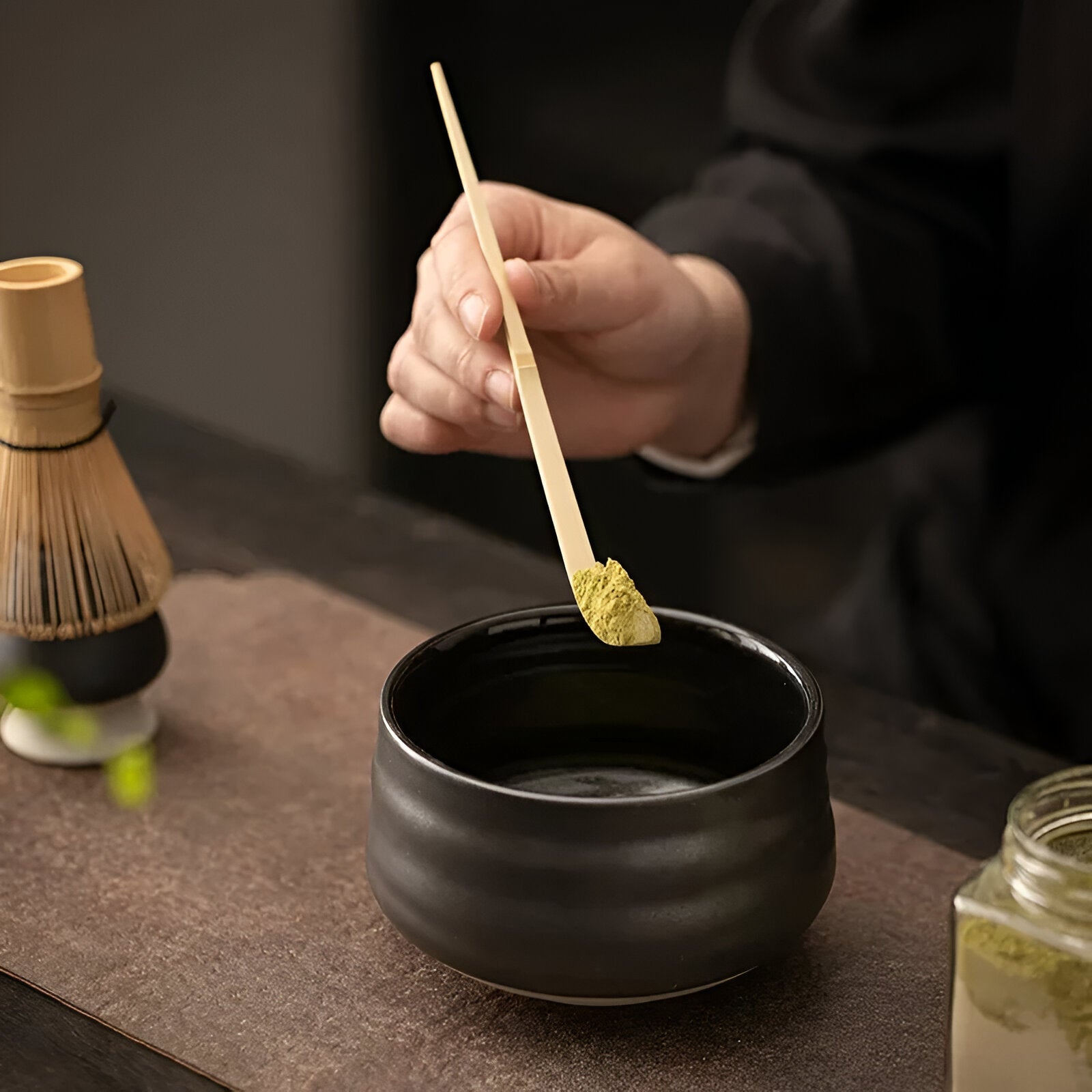 4-Piece Matcha Tea Set with Bamboo Whisk | Perfect for Traditional Tea Ceremony