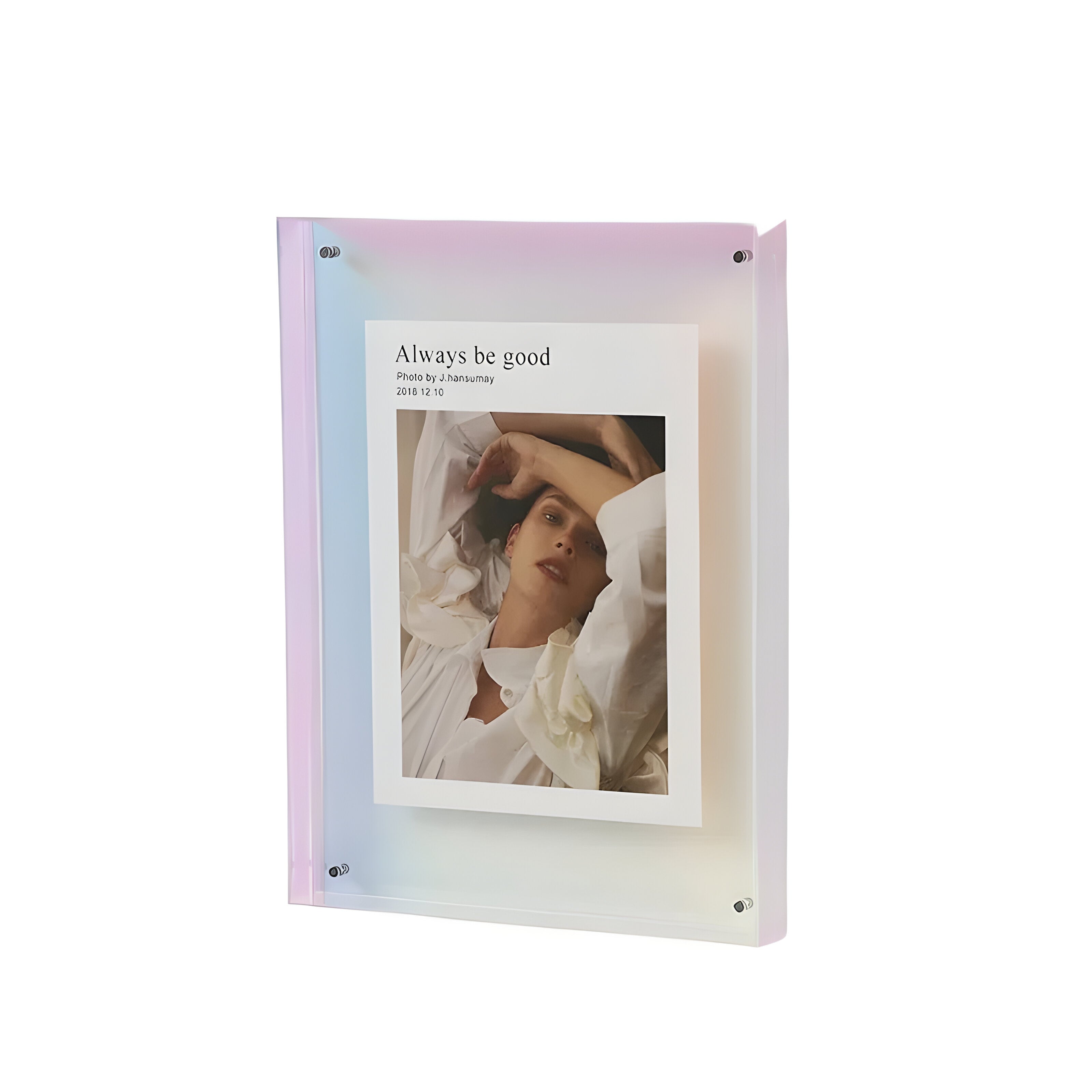 Contemporary Acrylic Photo Frame – Available in Clear and Colored Styles for Image Protection