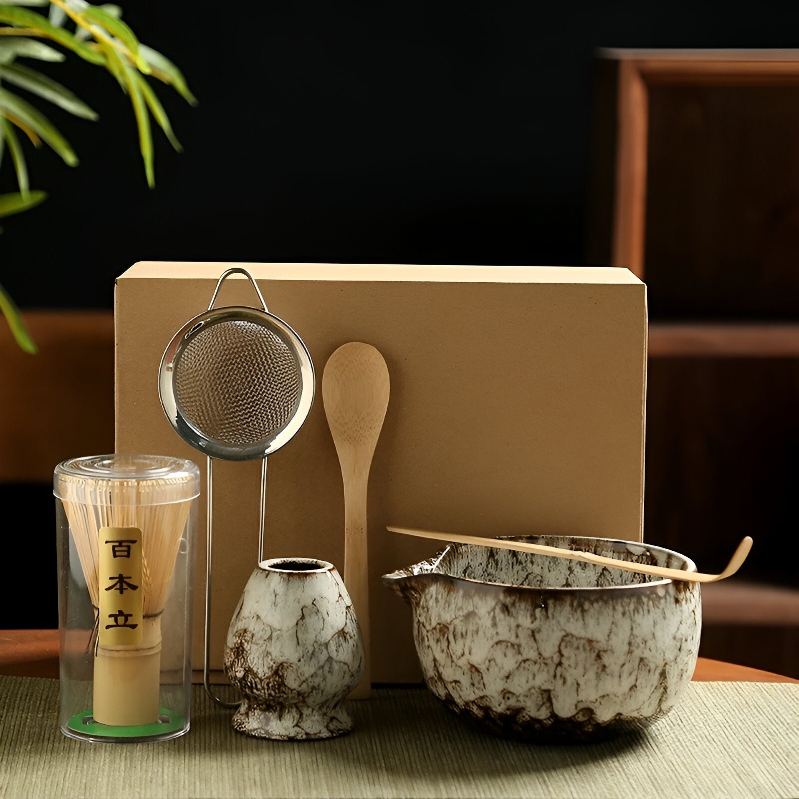 Authentic Matcha Tea Set – 6-Piece Accessory Collection for Traditional Preparation | High-Quality Materials
