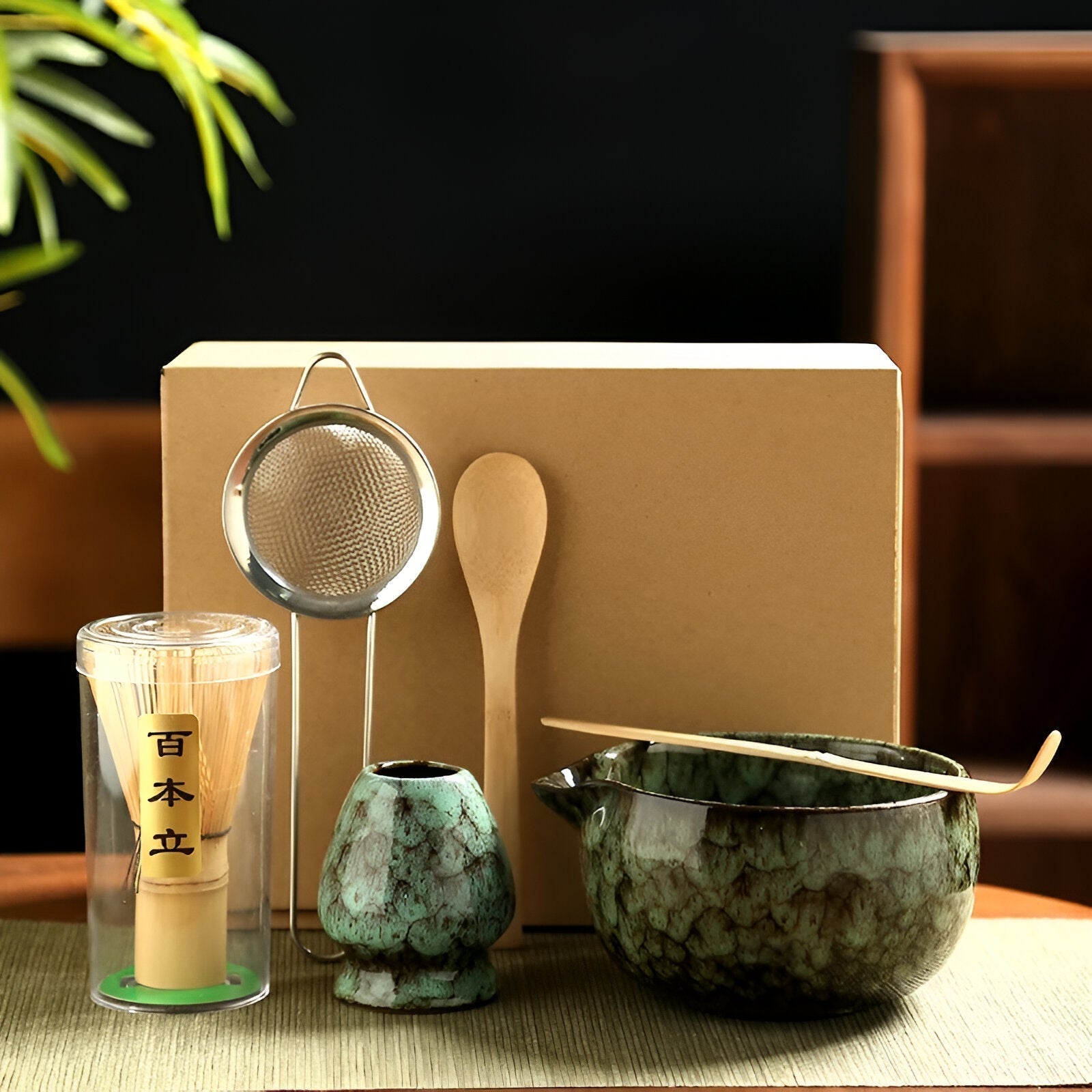 Authentic Matcha Tea Set – 6-Piece Accessory Collection for Traditional Preparation | High-Quality Materials