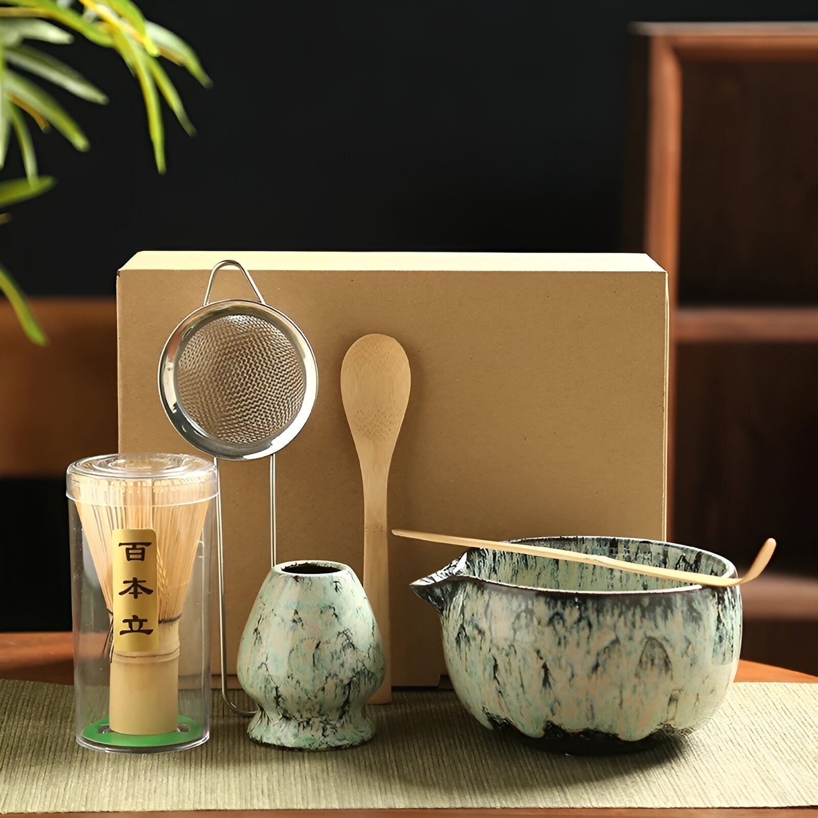 Authentic Matcha Tea Set – 6-Piece Accessory Collection for Traditional Preparation | High-Quality Materials
