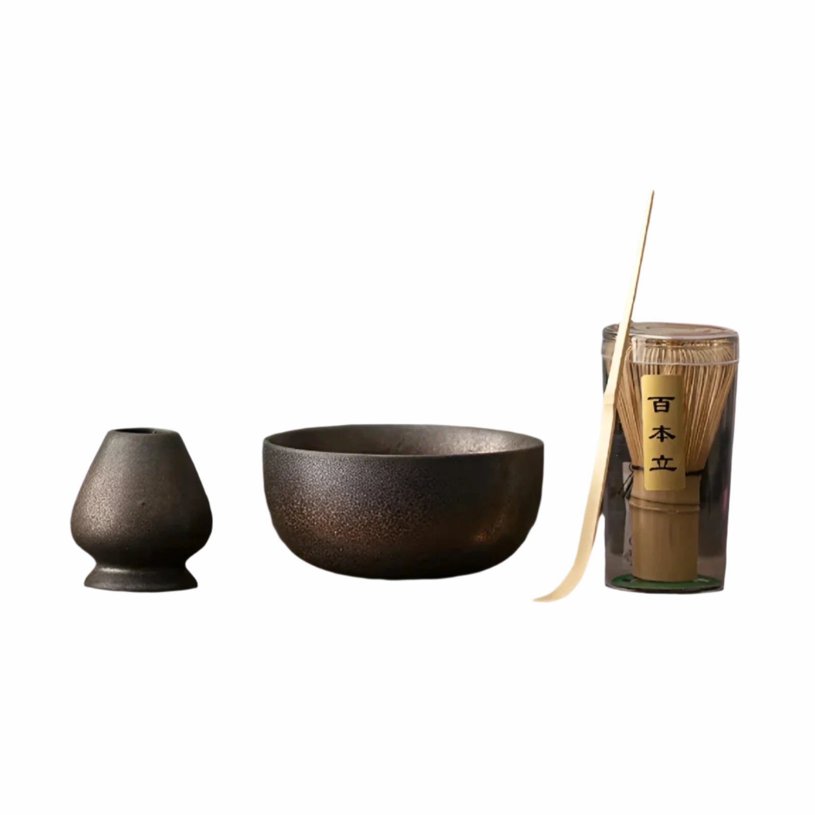 4-Piece Matcha Tea Set with Bamboo Whisk | Perfect for Traditional Tea Ceremony