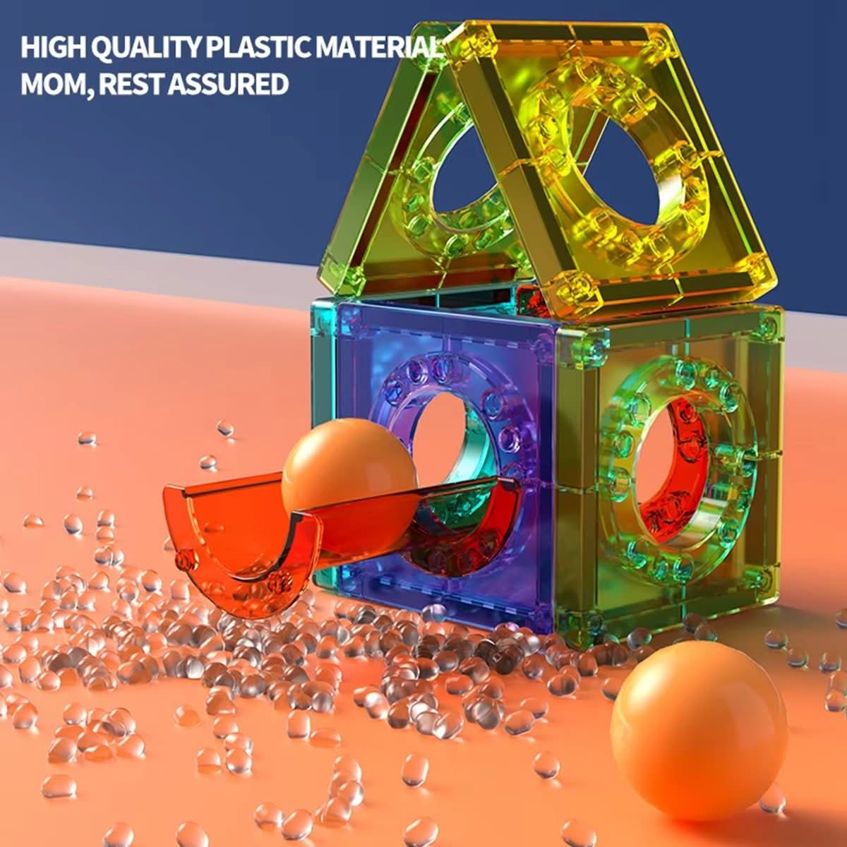 Magnetic Building Blocks for Creative 3D Construction and Educational Play for Ages 2 and Up