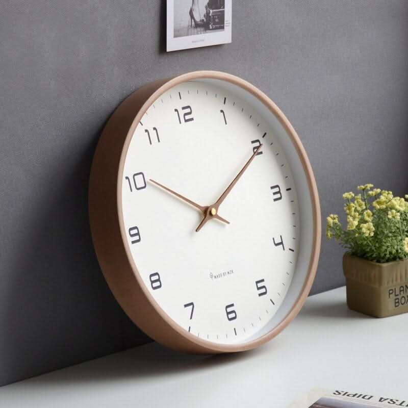 Wooden Wall Clock – Calm Scandinavian Design for Peaceful Living Environments