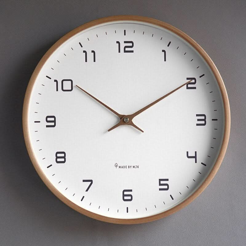 Wooden Wall Clock – Calm Scandinavian Design for Peaceful Living Environments