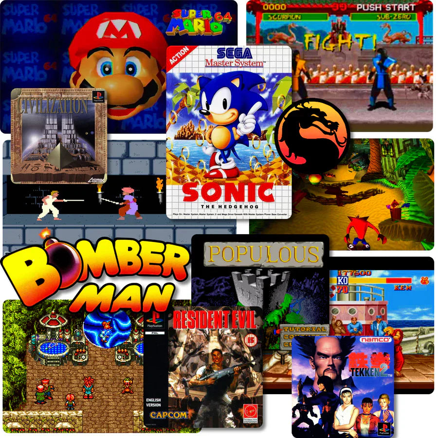 64GB Retro Gaming Console with 2 Controllers - Over 20,000 Classic Games