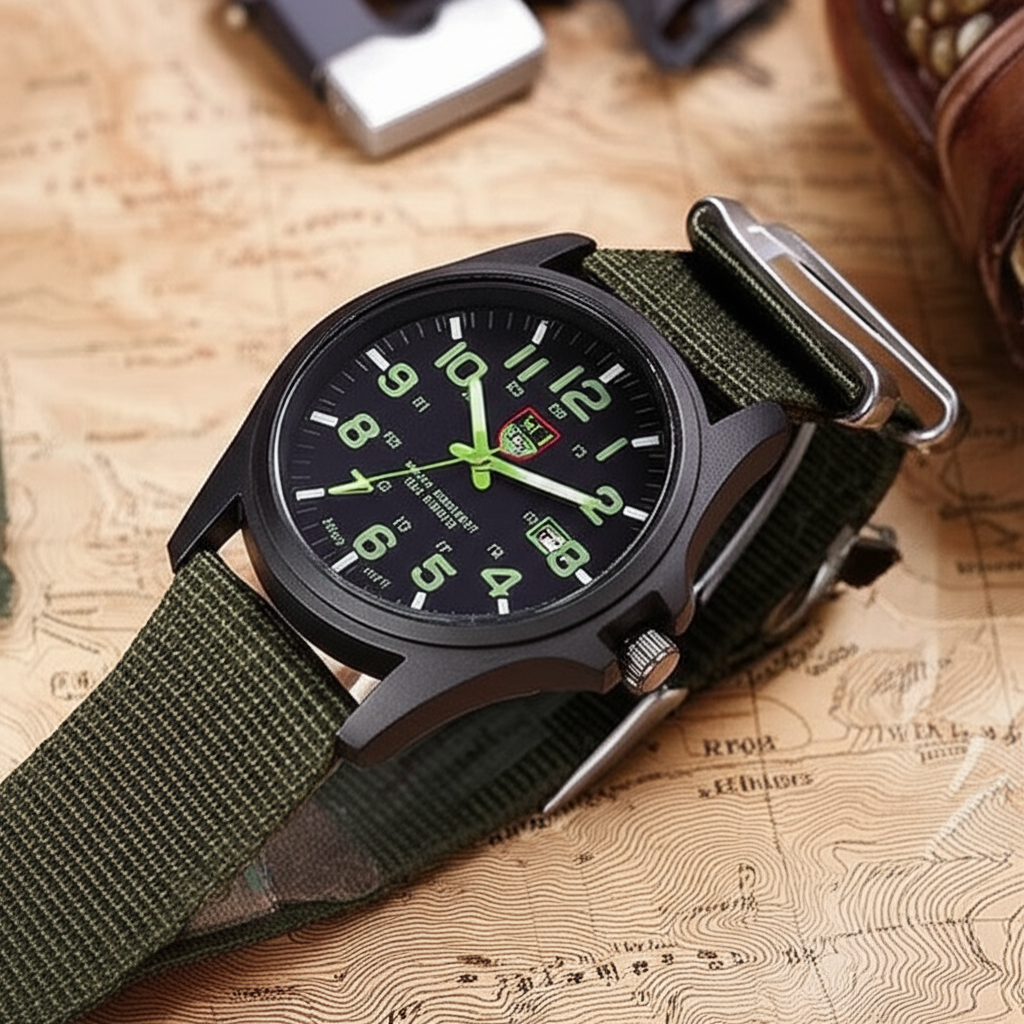Men's Adventure Watch – Sturdy, Waterproof, Ideal for Outdoor Activities