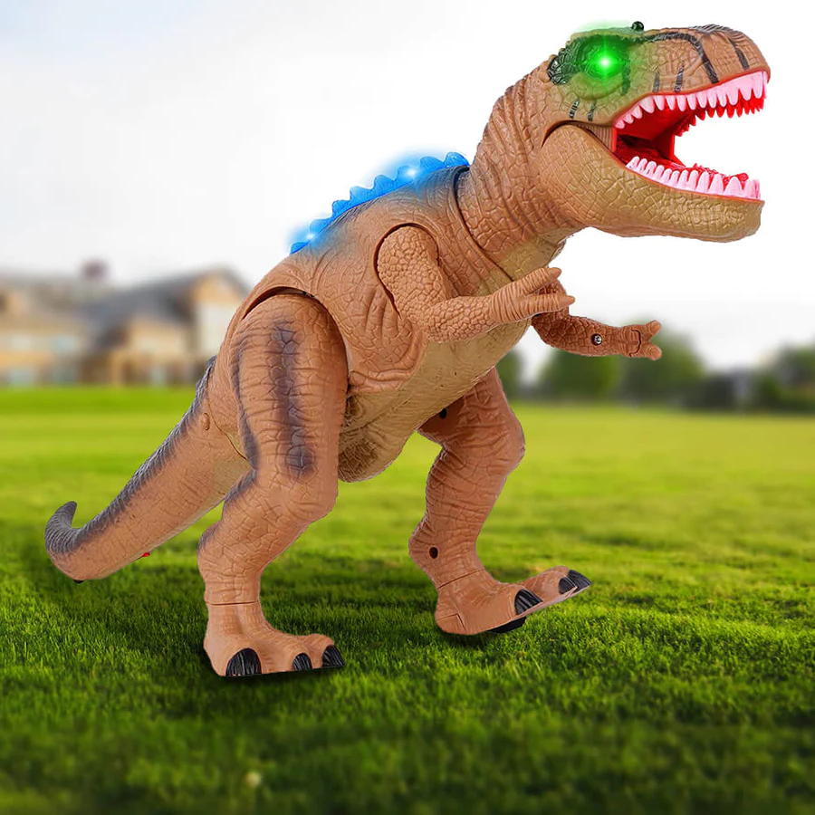 Remote-Control Walking and Roaring Dinosaur Toy
