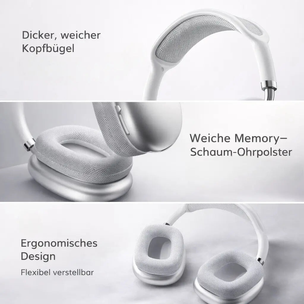 Over-Ear Bluetooth Headphones with Active Noise Cancellation (ANC)