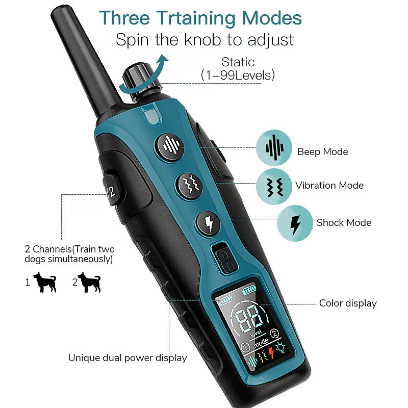 High-Performance Dog Training Collar with 2000-Metre Range