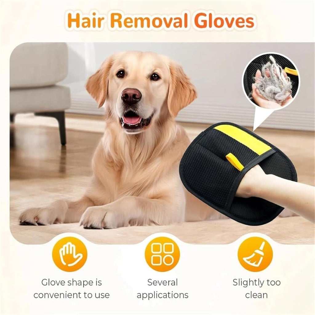 Effective Pet Hair Removal Grooming Gloves