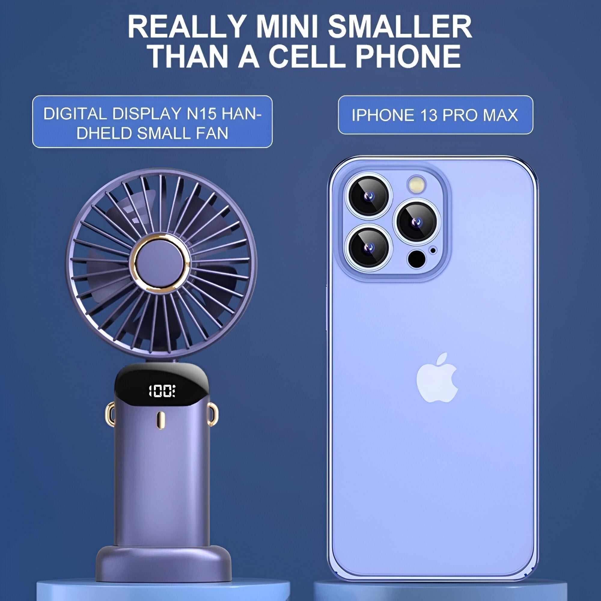 Compact Rechargeable Handheld Fan