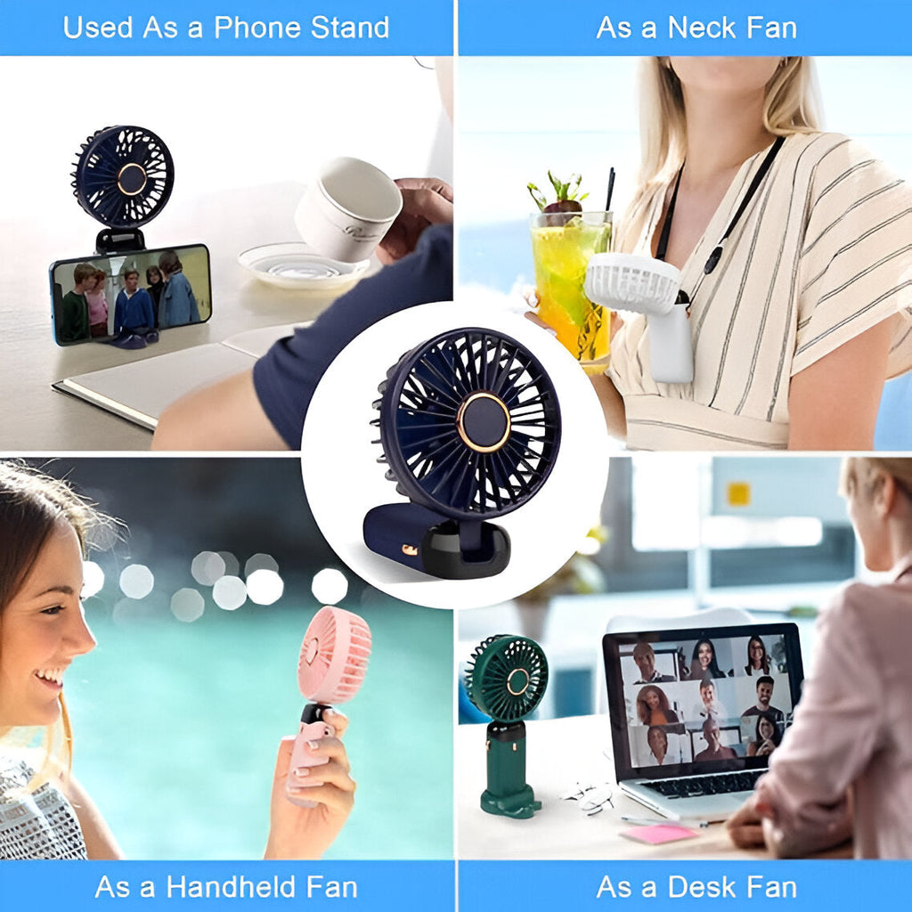 Compact Rechargeable Handheld Fan