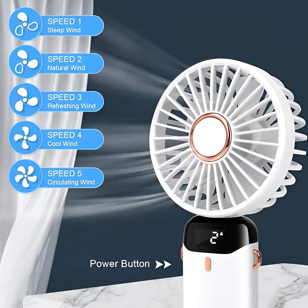 Compact Rechargeable Handheld Fan