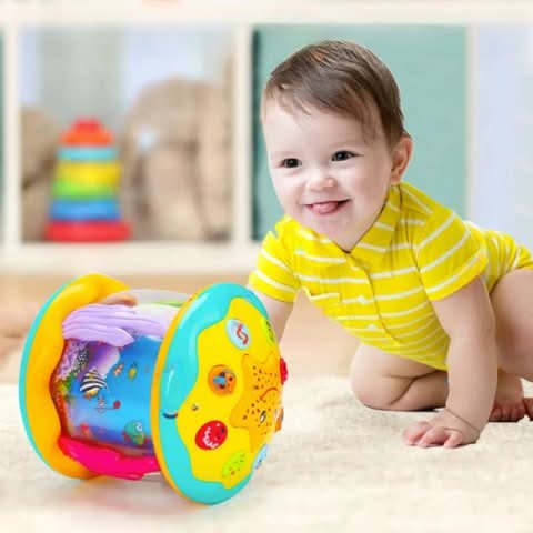 Magical Baby Drum Toy with Lights and Sounds